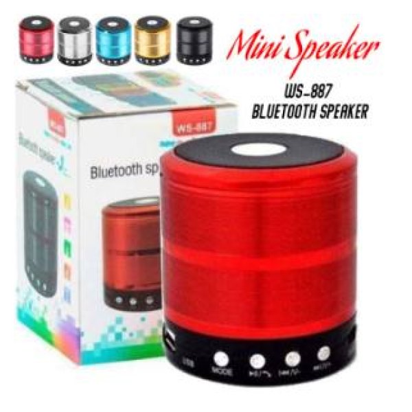 Ws-887 Mini Bluetooth Speaker with Memory card