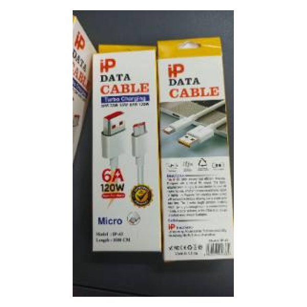 iP DATA CABLE (Type-B) Turbo Charging 30W 33W 55W 67W 120W