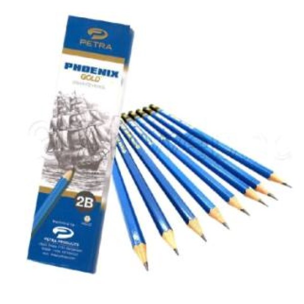Petra Phonix Graphite Pencil - 2B - Smooth Writing | Premium Quality